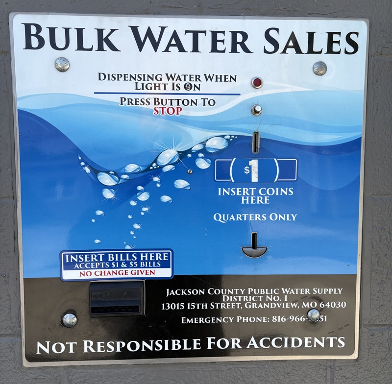 bulk water sales